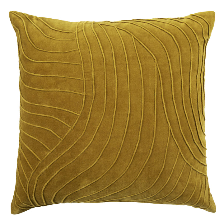 WATERFALL 50x50 CUSHION CASE MUSTARD