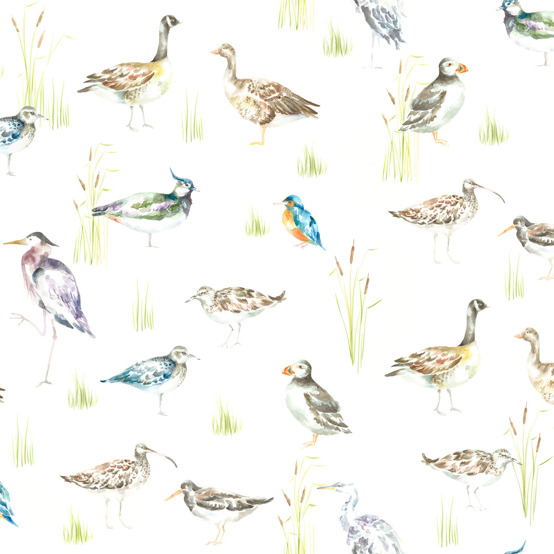 Waterfowl Wallpaper Linen - image 3