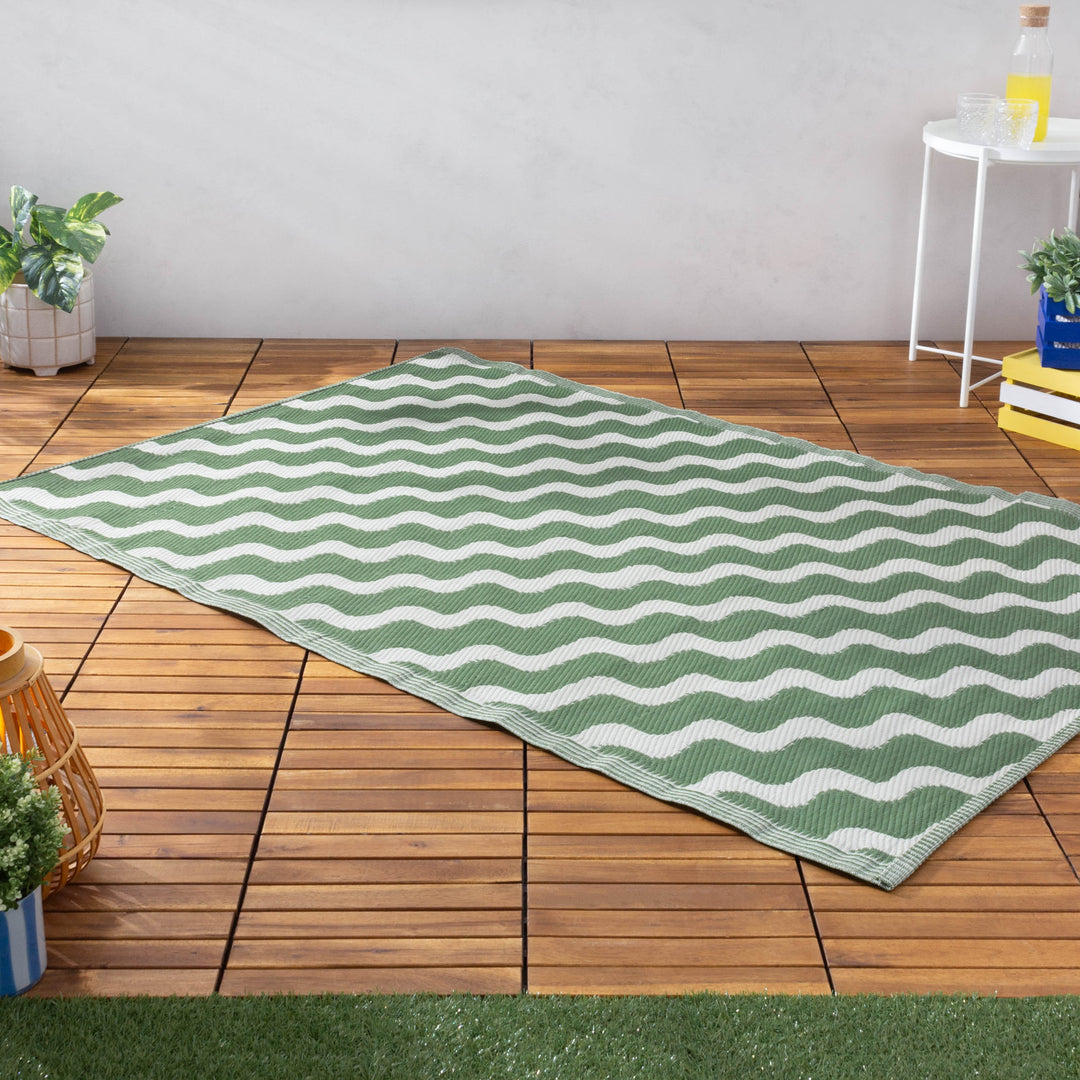 WAVE 120X180 OUTDOOR RUG GREEN