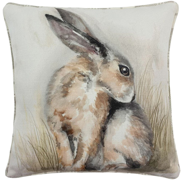 WATERCOLOUR HARE 43X43 C/CASE