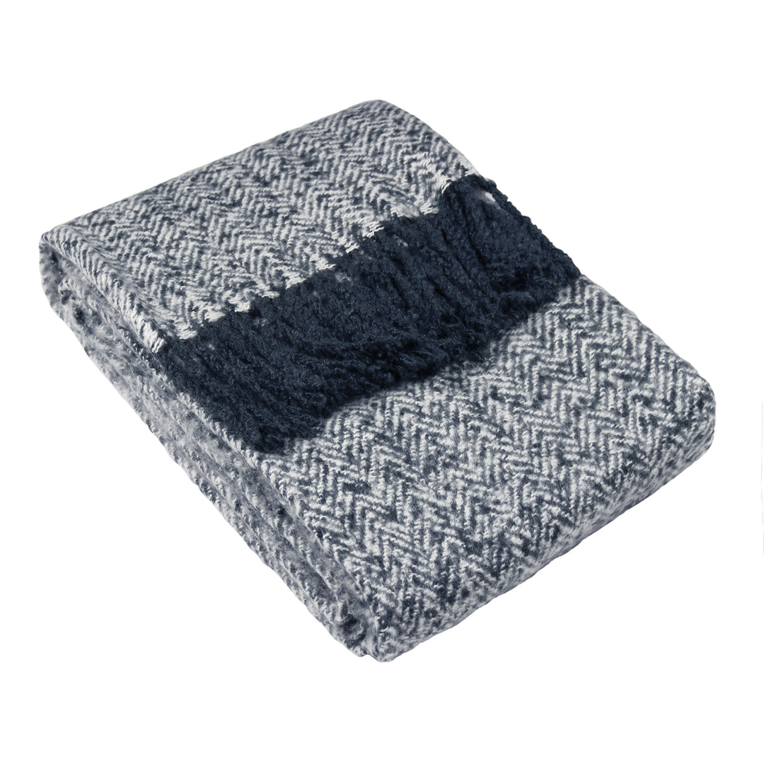 Weaver 130x180 Throw Navy - image 2