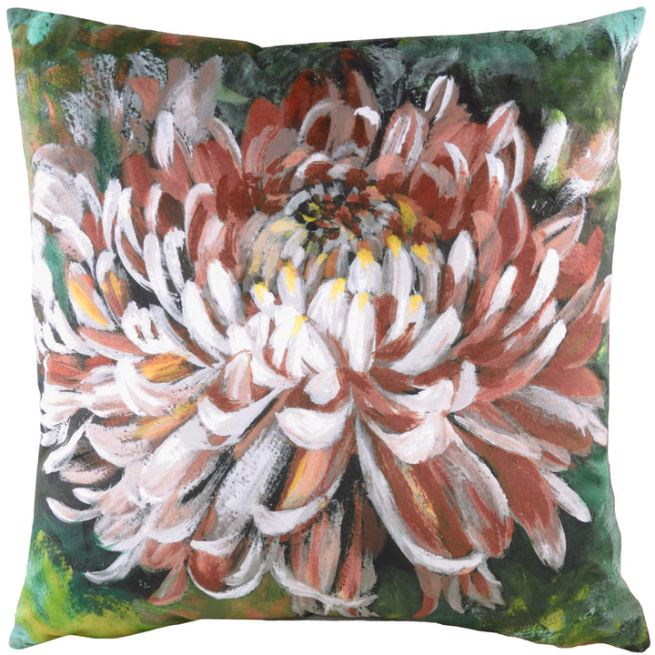 WINTER FLORALS CHRYSANTHEMUM 43X43 C/CASE  TERRACOTTA