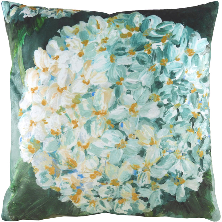 WINTER FLORALS HYDRANGEA 43X43 C/CASE  EAU DE NIL