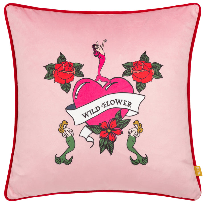 WILDFLOWER 43X43 CUSHION CASE PINK