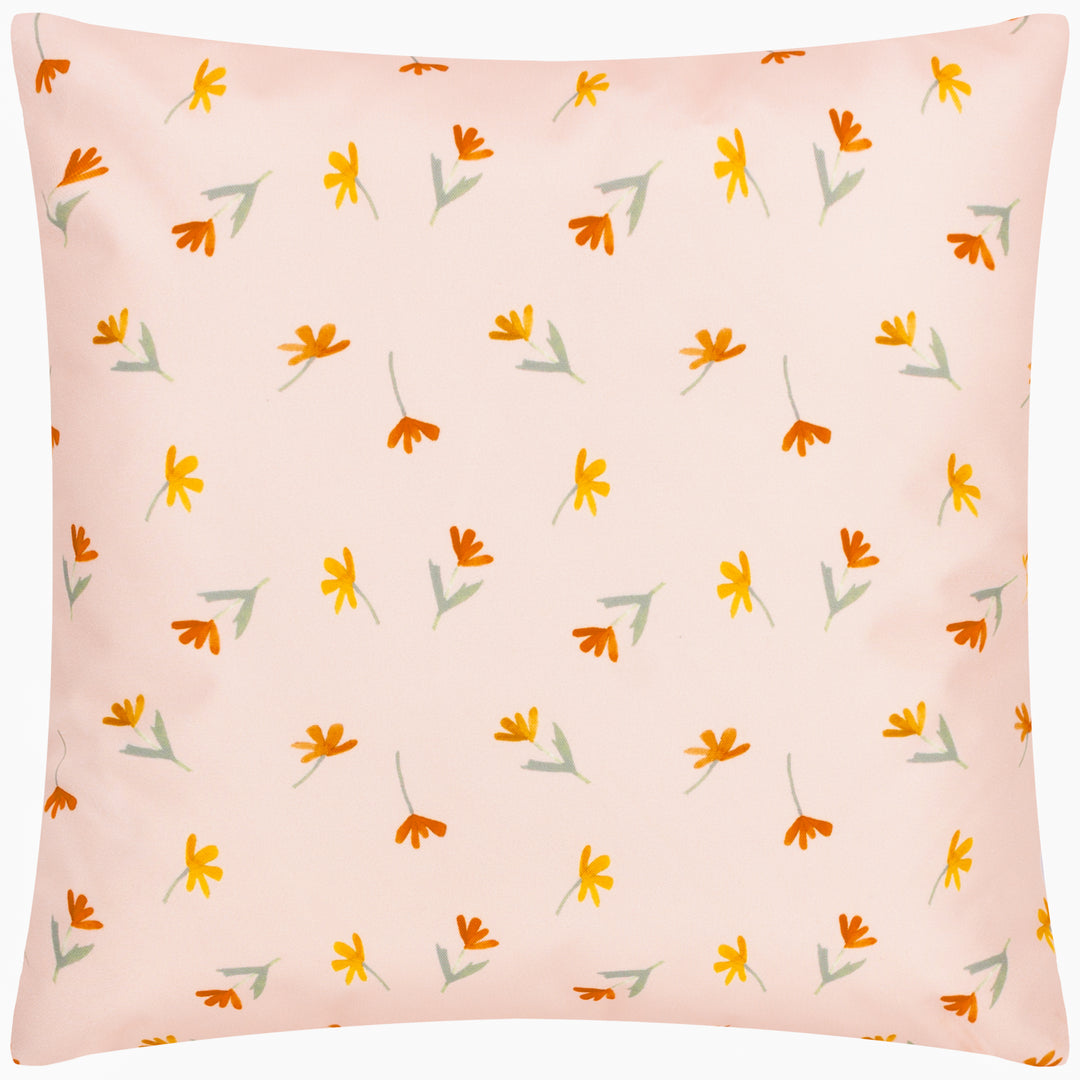 Wildflowers 43x43 Outdoor Cushion Case Lilac/Peach - image 3