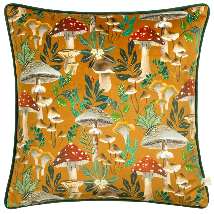 WILD GARDEN MUSHROOM REPEAT 43X43 CUSHION CASE MULTI