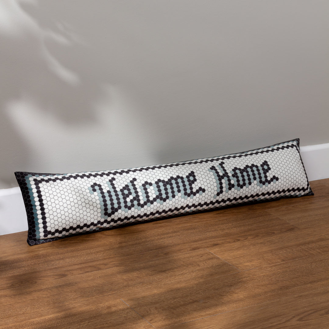Welcome Home Mosaic Message Draught Excluder Case