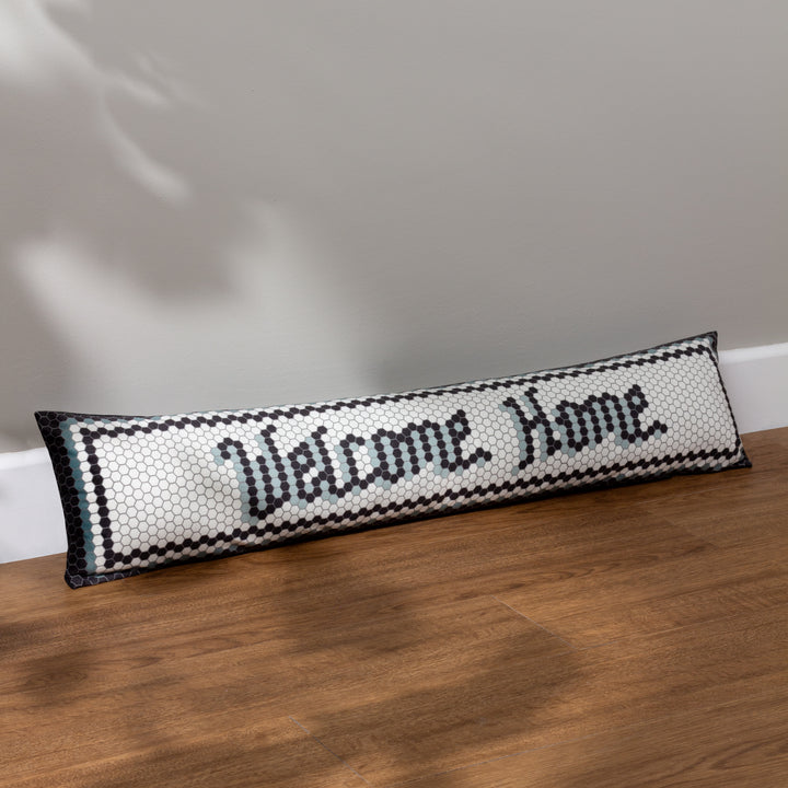 Welcome Home Mosaic Message Draught Excluder Case