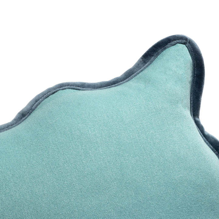 WIGGLE 45X45 FILLED CUSHION MINERAL/BLUE