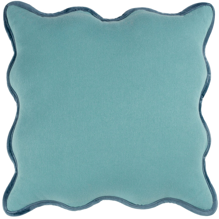 WIGGLE 45X45 FILLED CUSHION MINERAL/BLUE