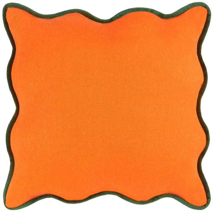 WIGGLE 45X45 FILLED CUSHION ORANGE/GREEN