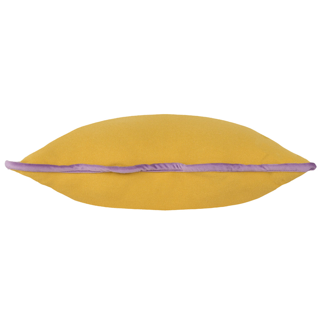 WIGGLE 45X45 FILLED CUSHION YELLOW/LILAC