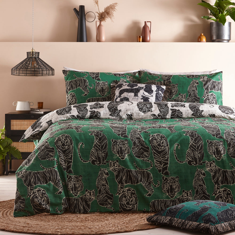 Wildcat Double Duvet Set Jungle Green - image 2