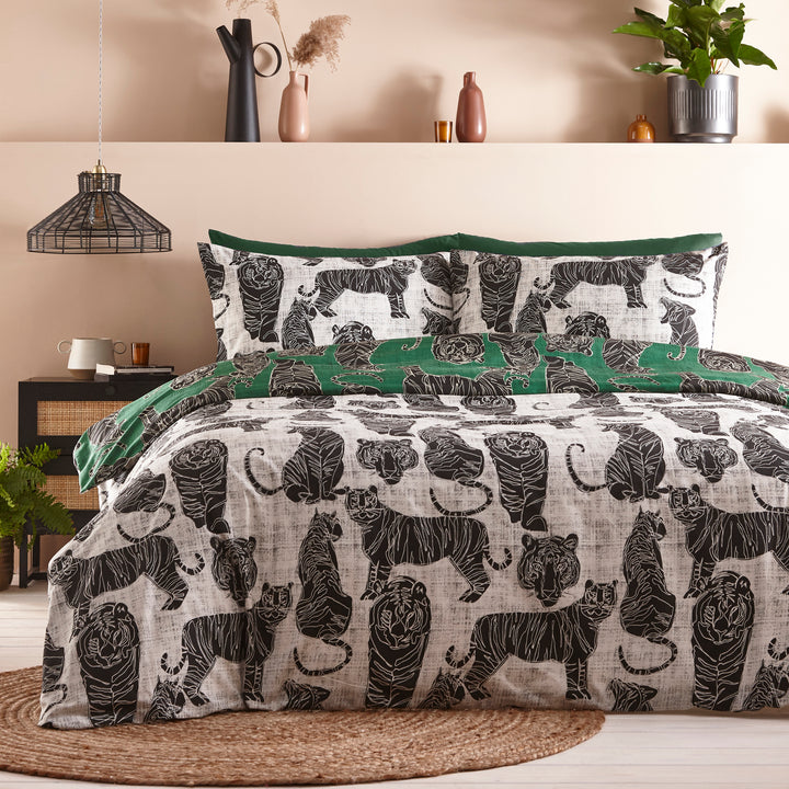 Wildcat King Size Duvet Set Jungle Green - image 4