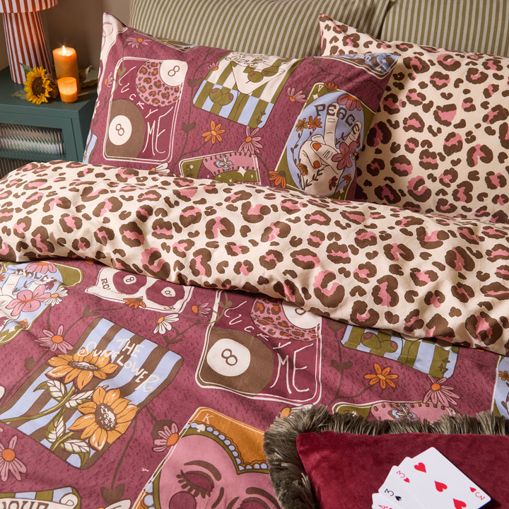 Wildcard Single Duvet Set Burgundy - image 3