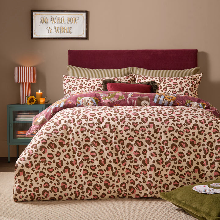 Wildcard Double Duvet Set Burgundy - image 2