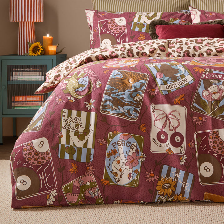 Wildcard Super King Duvet Set Burgundy - image 4