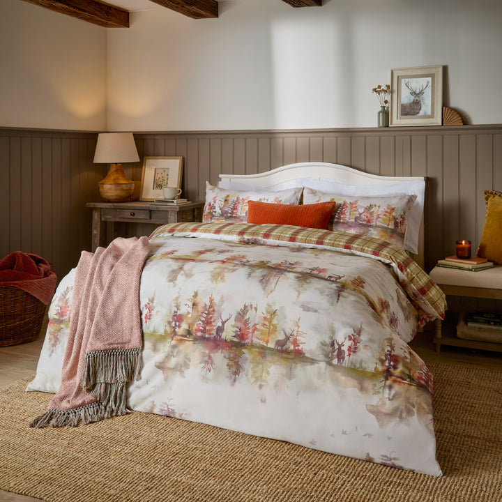 WILDERNESS SINGLE DUVET SET PLUM