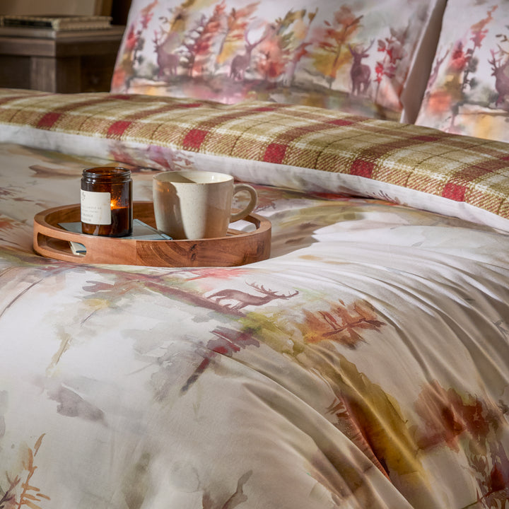 WILDERNESS SINGLE DUVET SET PLUM