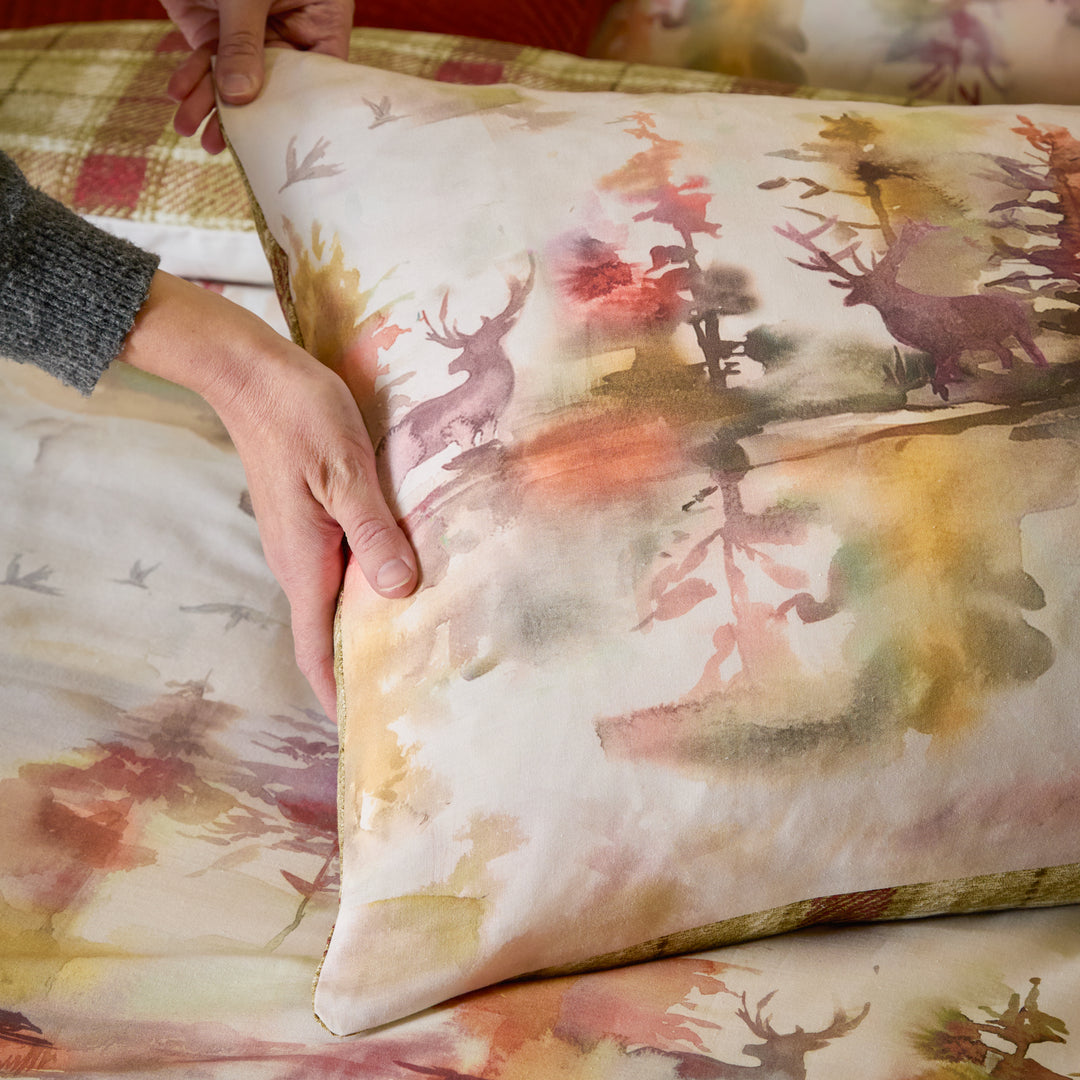 WILDERNESS SINGLE DUVET SET PLUM