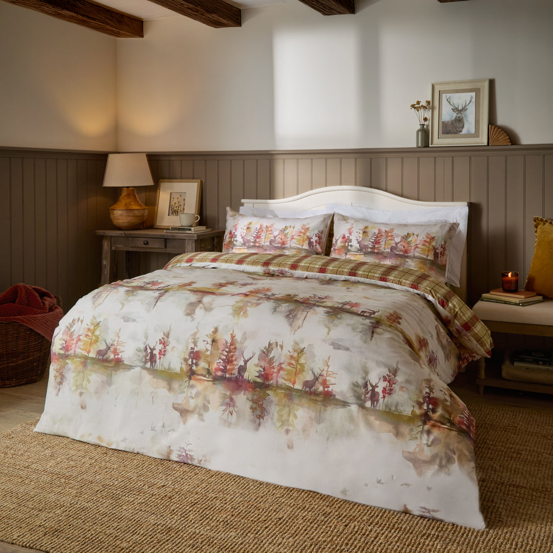 WILDERNESS SINGLE DUVET SET PLUM