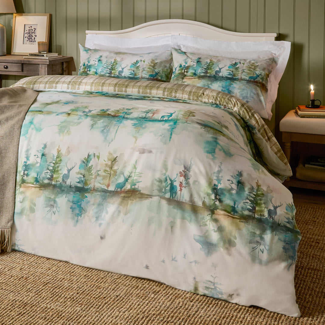 WILDERNESS SINGLE DUVET SET TOPAZ