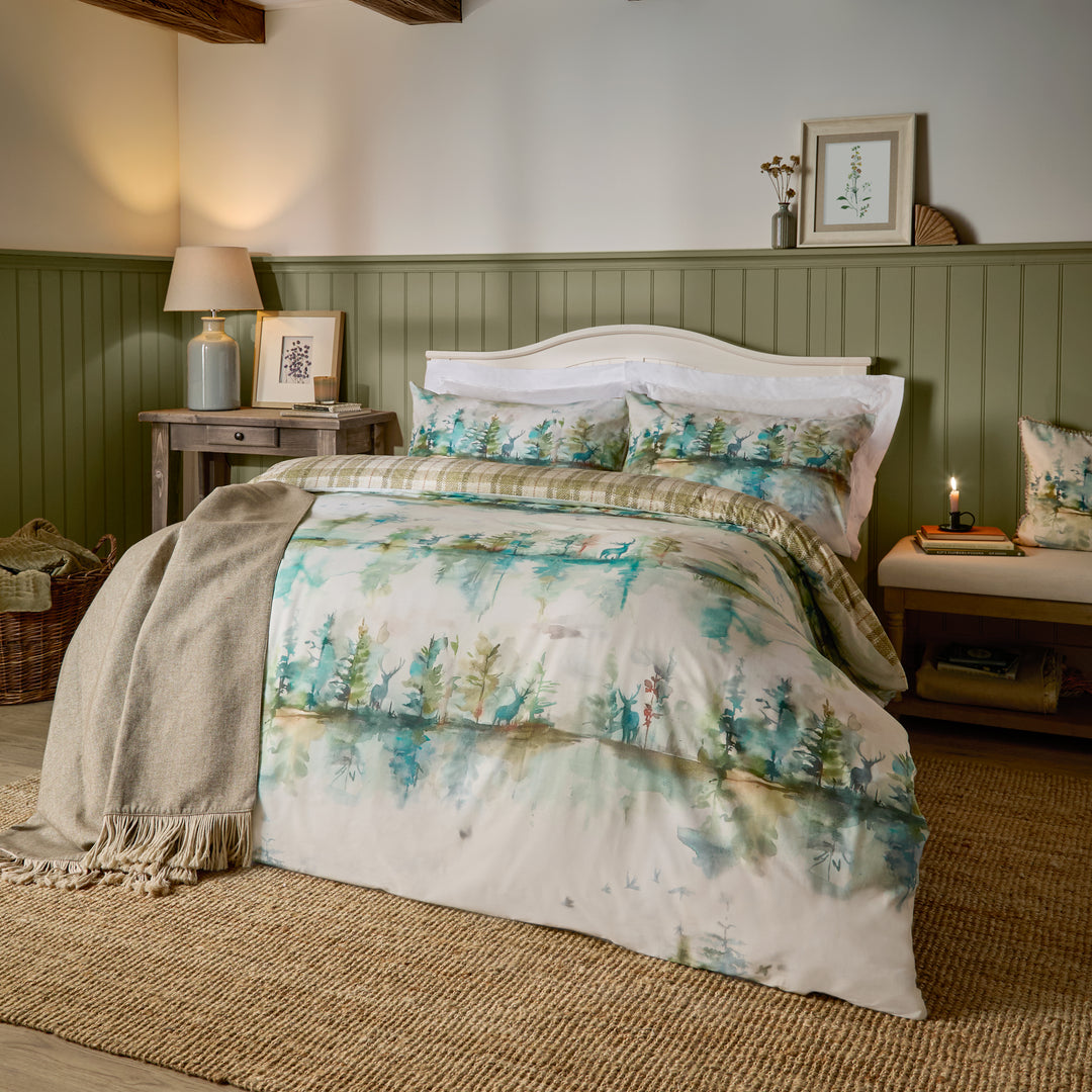 WILDERNESS SINGLE DUVET SET TOPAZ