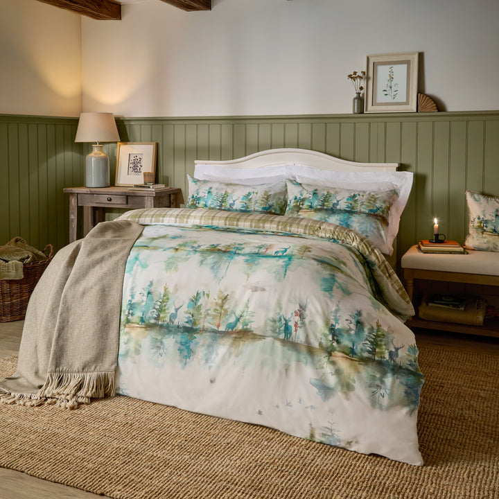 WILDERNESS SINGLE DUVET SET TOPAZ