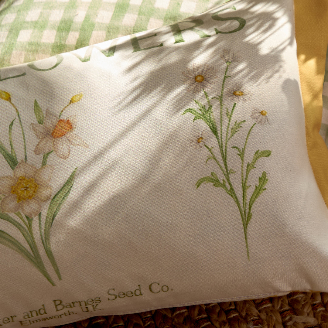 WILDFLOWERS 30X50 OUTDOOR CUSHION CASE MARIGOLD