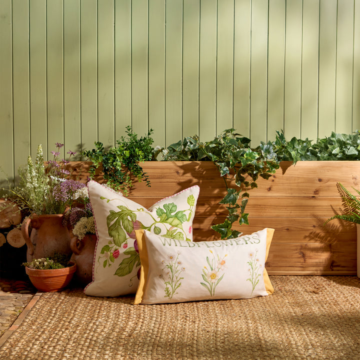 WILDFLOWERS 30X50 OUTDOOR CUSHION CASE MARIGOLD