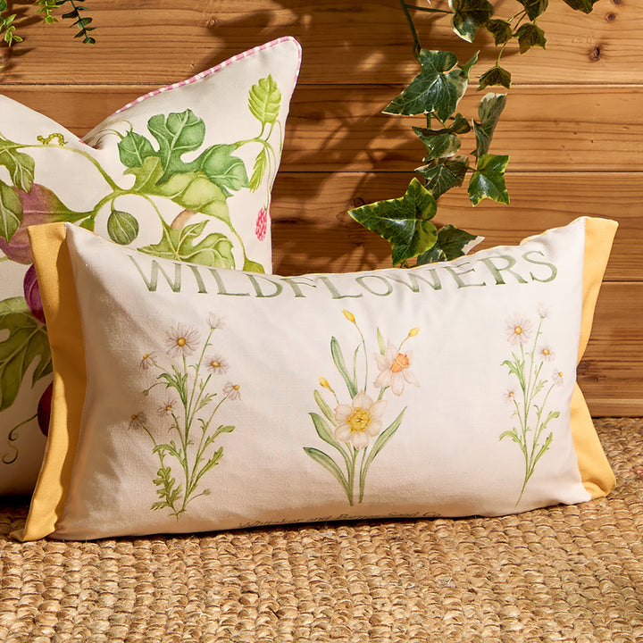 WILDFLOWERS 30X50 OUTDOOR CUSHION CASE MARIGOLD