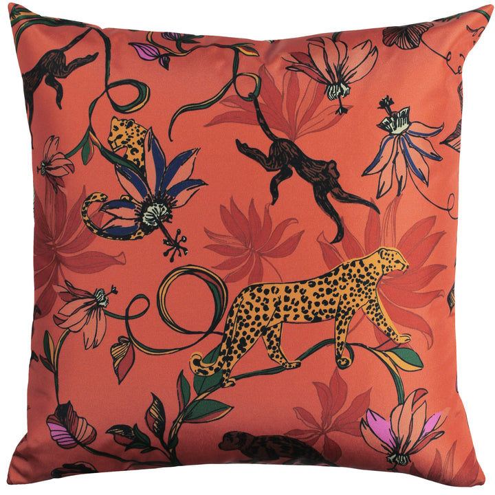 Wildlife 43x43 Outdoor Cushion Cover Orange