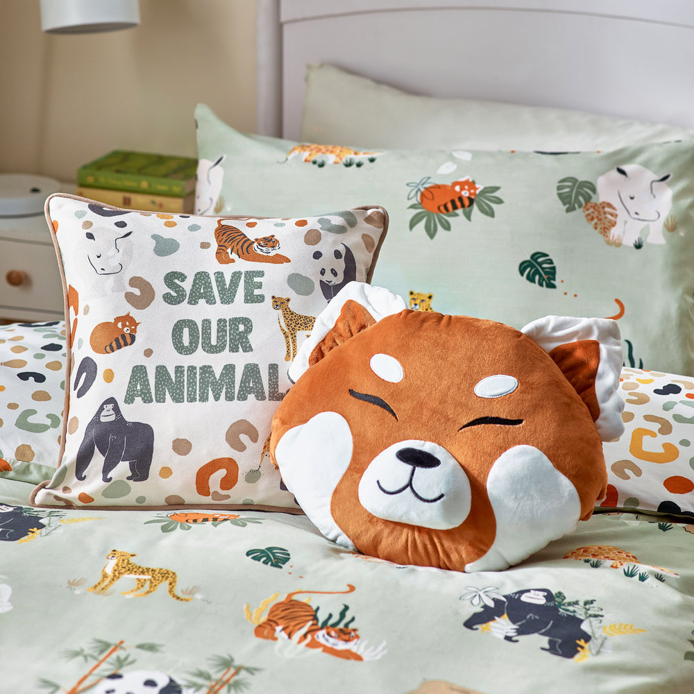 Wildlife Toddler Duvet Set Multi/Green - image 2