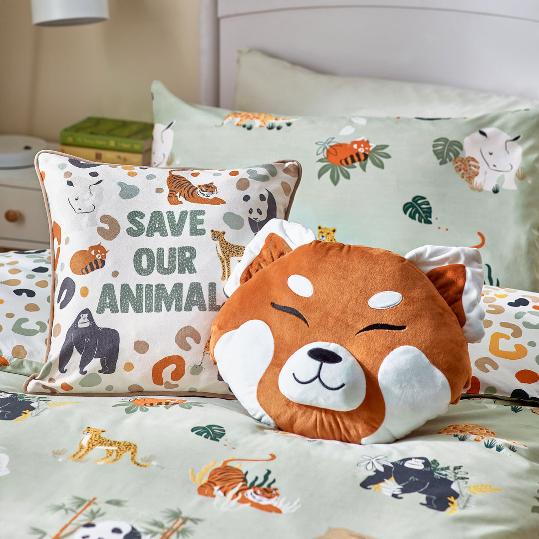 Wildlife Toddler Duvet Set Multi/Green - image 2