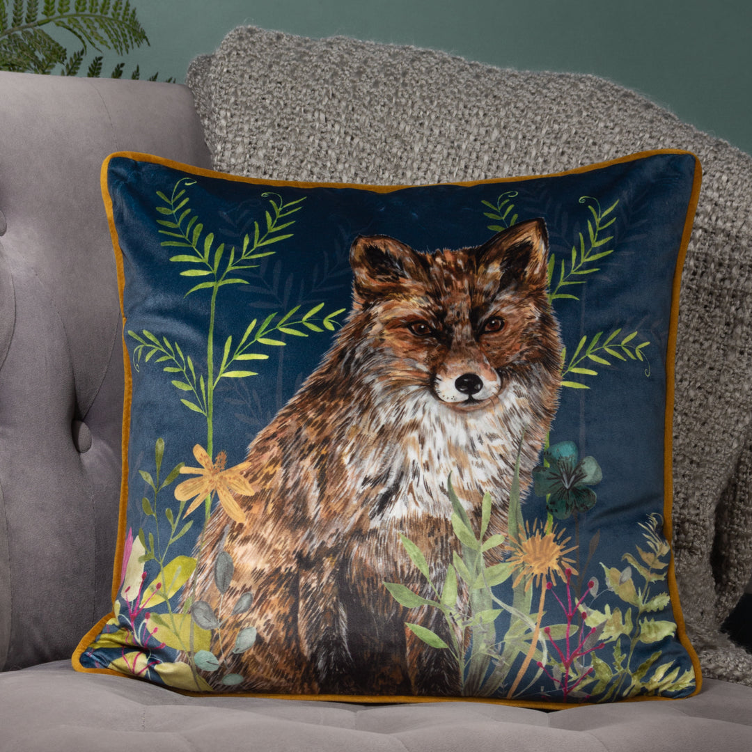 WILLOW FOX 43X43 CUSHION CASE MIDNIGHT