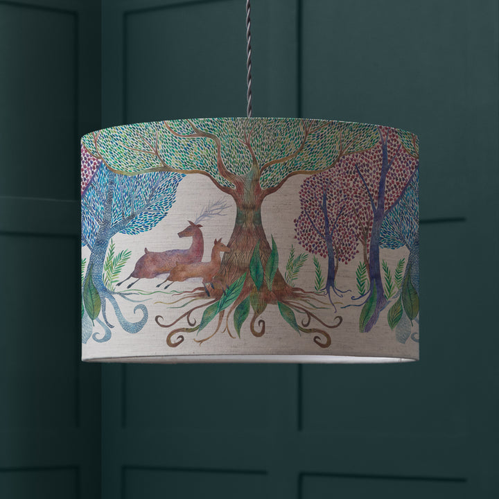 WILLOW WOODS EVA 30X21CM LAMPSHADE LINEN