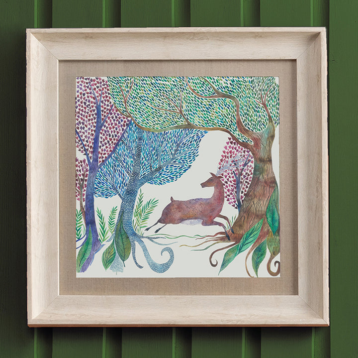 FRAME BIRCH WILLOW WOODS LINEN 46X46