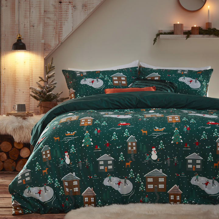 Winter Pine Sb Duvet Set Pine Green