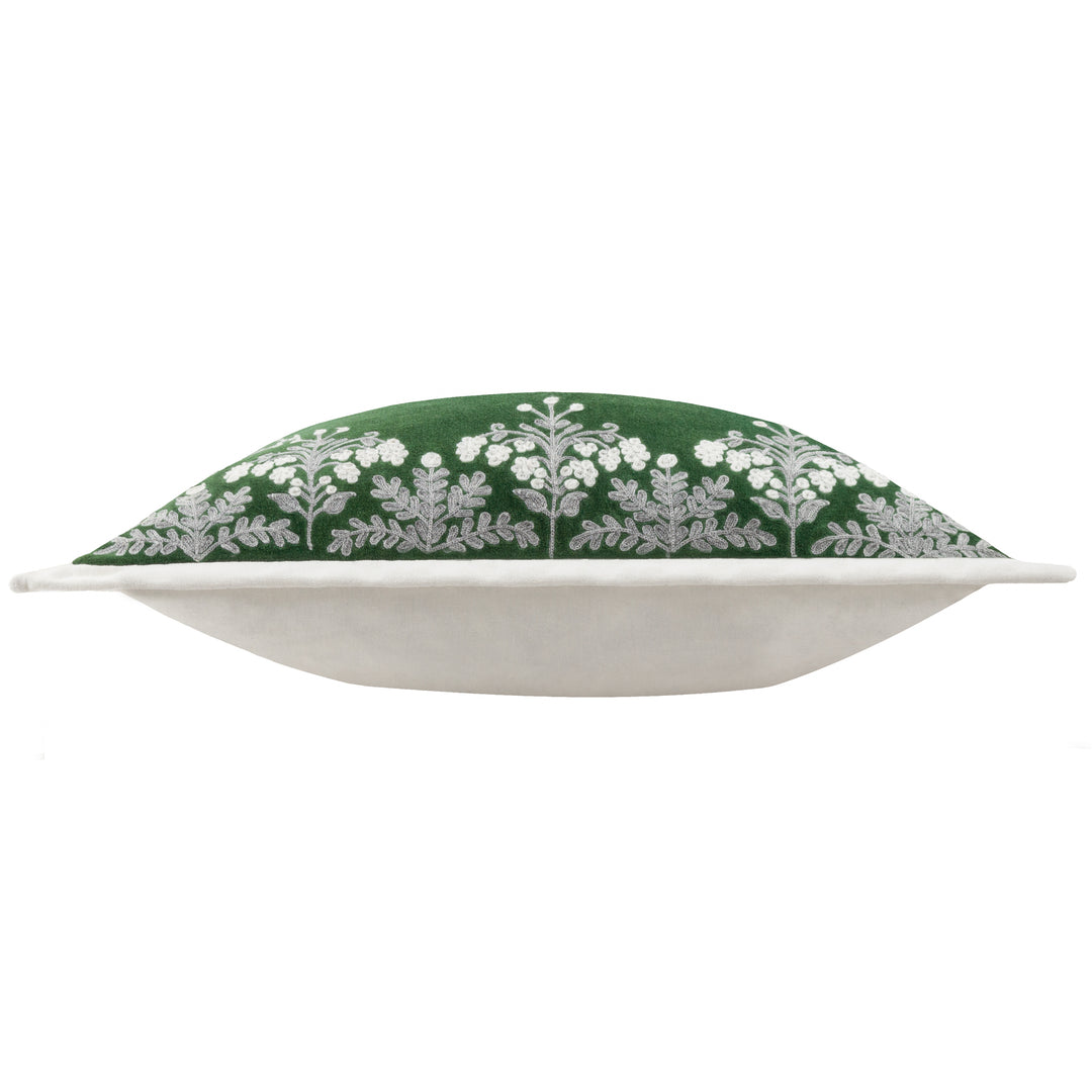 WINTER BLOOM 50X50 CUSHION CASE GREEN