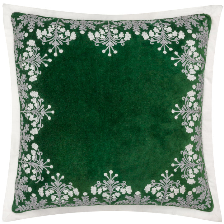 WINTER BLOOM 50X50 CUSHION CASE GREEN