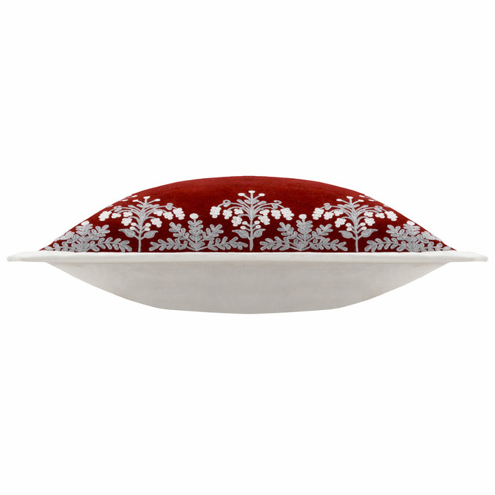 WINTER BLOOM 50X50 CUSHION CASE RED