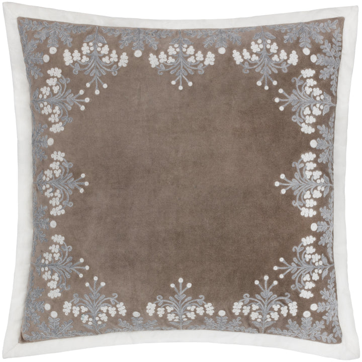 WINTER BLOOM 50X50 CUSHION CASE TAUPE