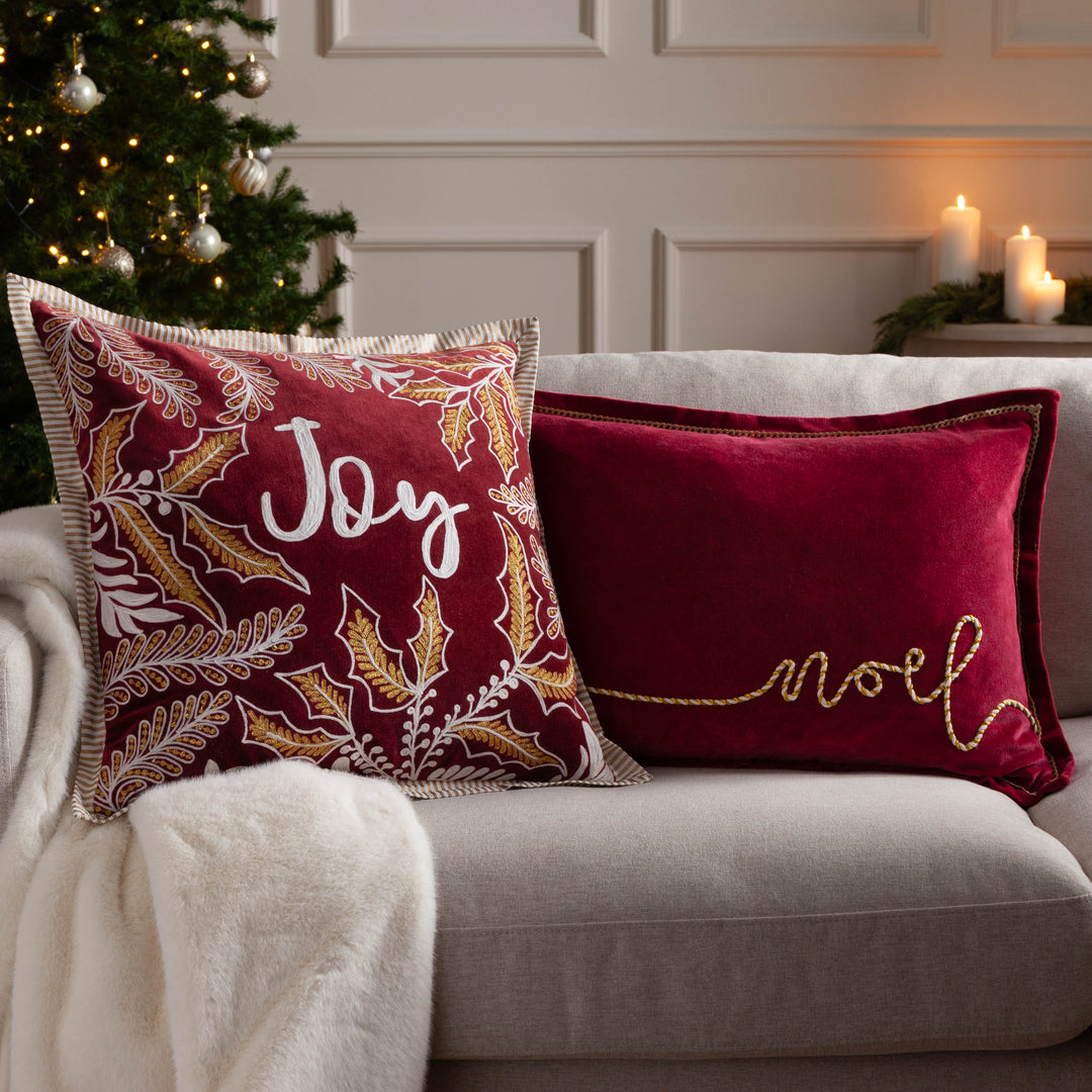 WINTER NOEL 40X60 CUSHION CASE RED
