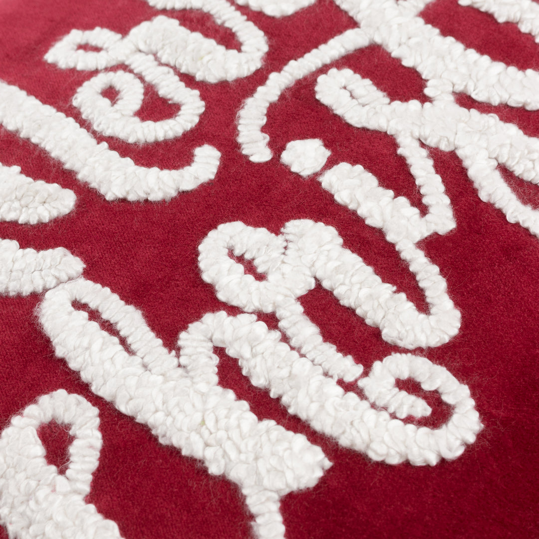 WINTER MERRY CHRISTMAS 35X50 CUSHION CASE RED