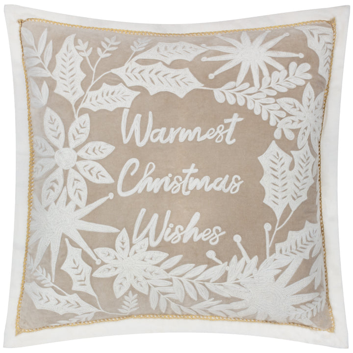 WINTER WARMEST WISHES 50X50 NATURAL