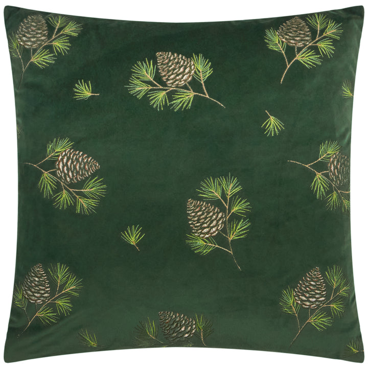 Winter Pines 43x43 Cushion Case Spruce Green - image 2
