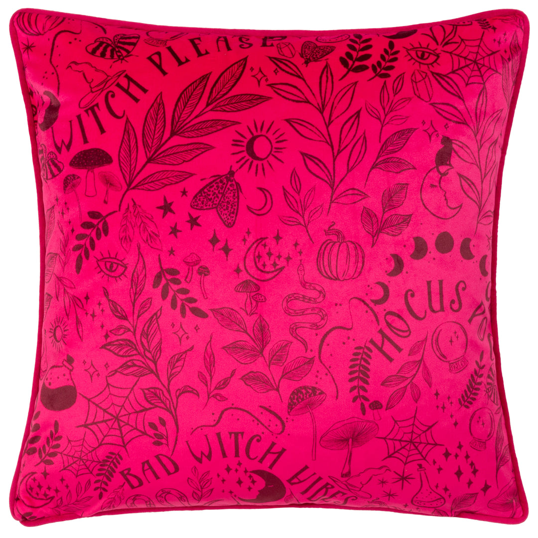 WITCH PLEASE 43X43 CUSHION CASE PURPLE