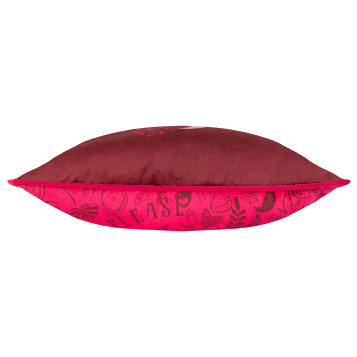 WITCH PLEASE 43X43 CUSHION CASE PURPLE