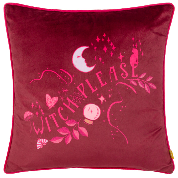 WITCH PLEASE 43X43 CUSHION CASE PURPLE
