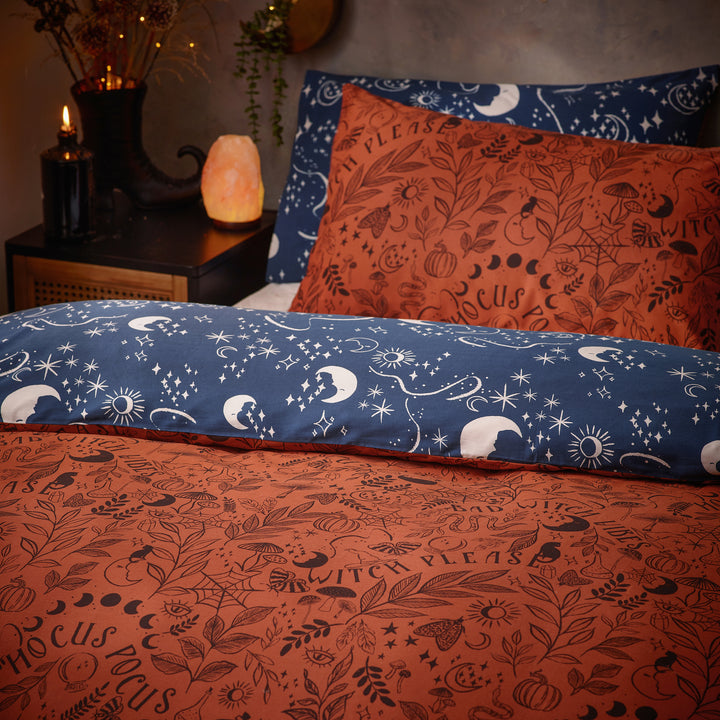 Witchy Vibes Double Duvet Set Rust - image 3